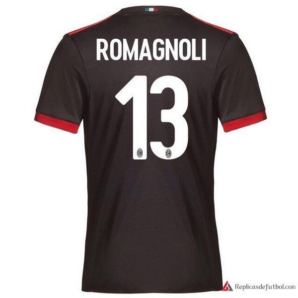 Camiseta Milan Tercera equipación Romagnoli 2017-2018